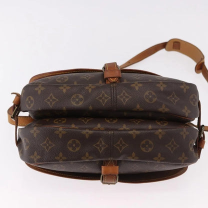 Louis Vuitton Saumur Monogram, Brown, Canvas, Shoulder Bag