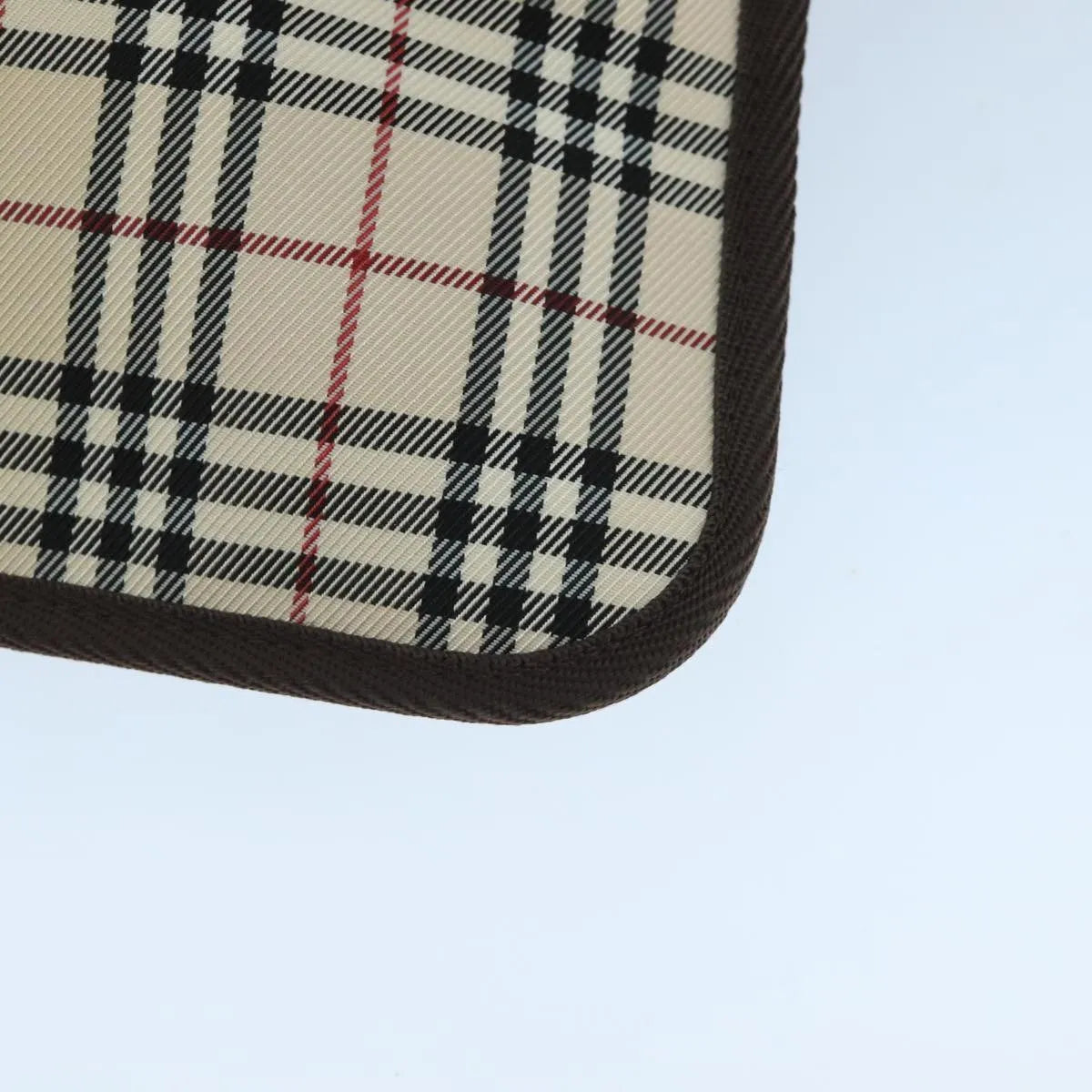 Burberry Nova check Pochette Canvas, Beige, Canvas, Clutch