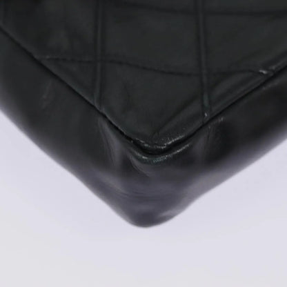 Chanel Vintage CC Flap Waist Quilted Leather, Black, Leather, Clutch