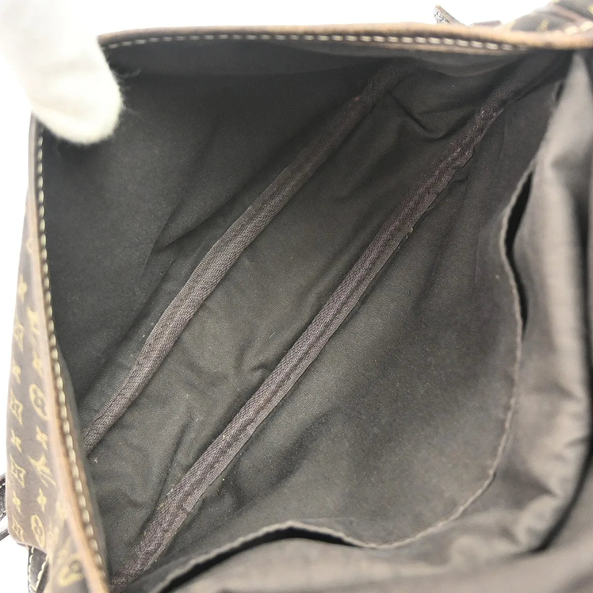 Louis Vuitton Saumur Mini Lin, Brown, Canvas, Shoulder Bag