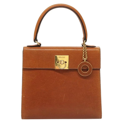 Celine vintage Leather, Brown, Leather, Handbag