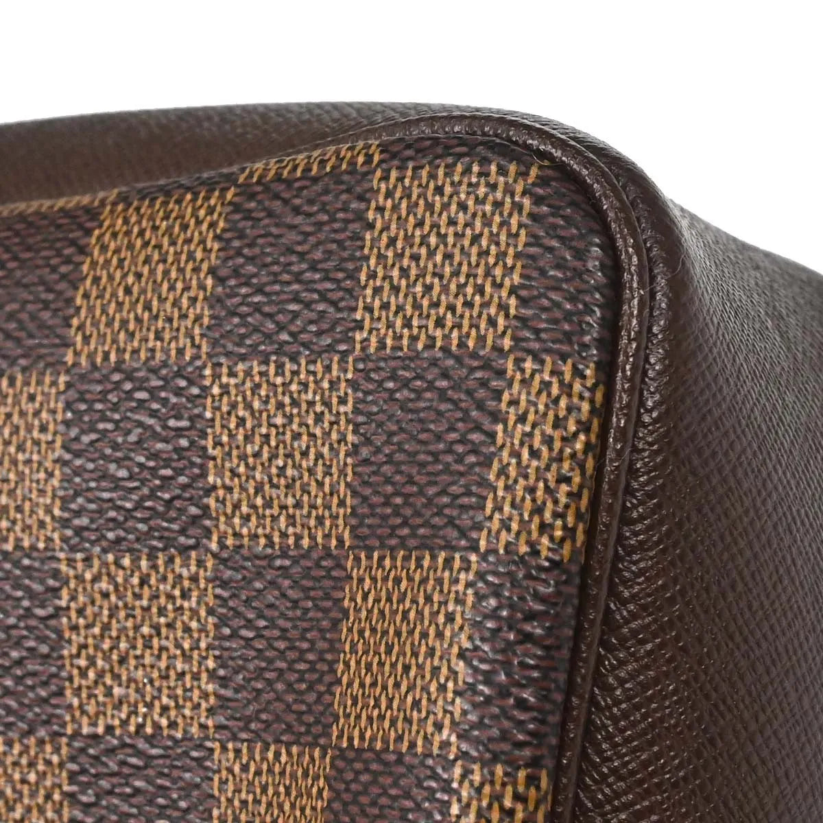 Louis Vuitton Trousse Make Up Damier, Brown, Canvas, Clutch