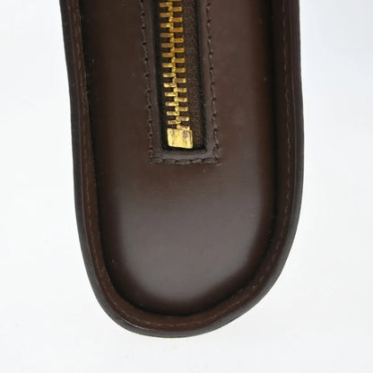 Louis Vuitton Pochette Saint Louis Damier, Brown, Canvas, Clutch