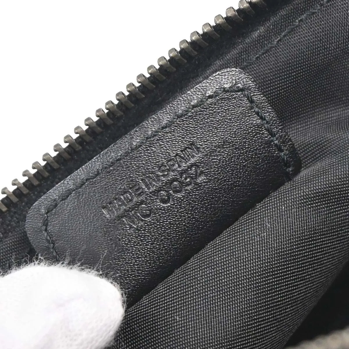 Christian Dior Vintage Saddle Diorissimo Canvas, Black, Canvas, Shoulder Bag