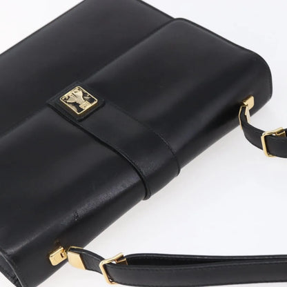 Burberry Nova Check Shoulder Bag Leather, Black, Leather, Shoulder Bag