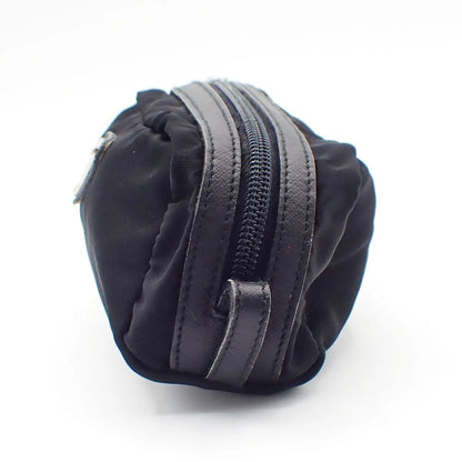 Prada Padded Zip Belt Tessuto, Black, Nylon, Clutch