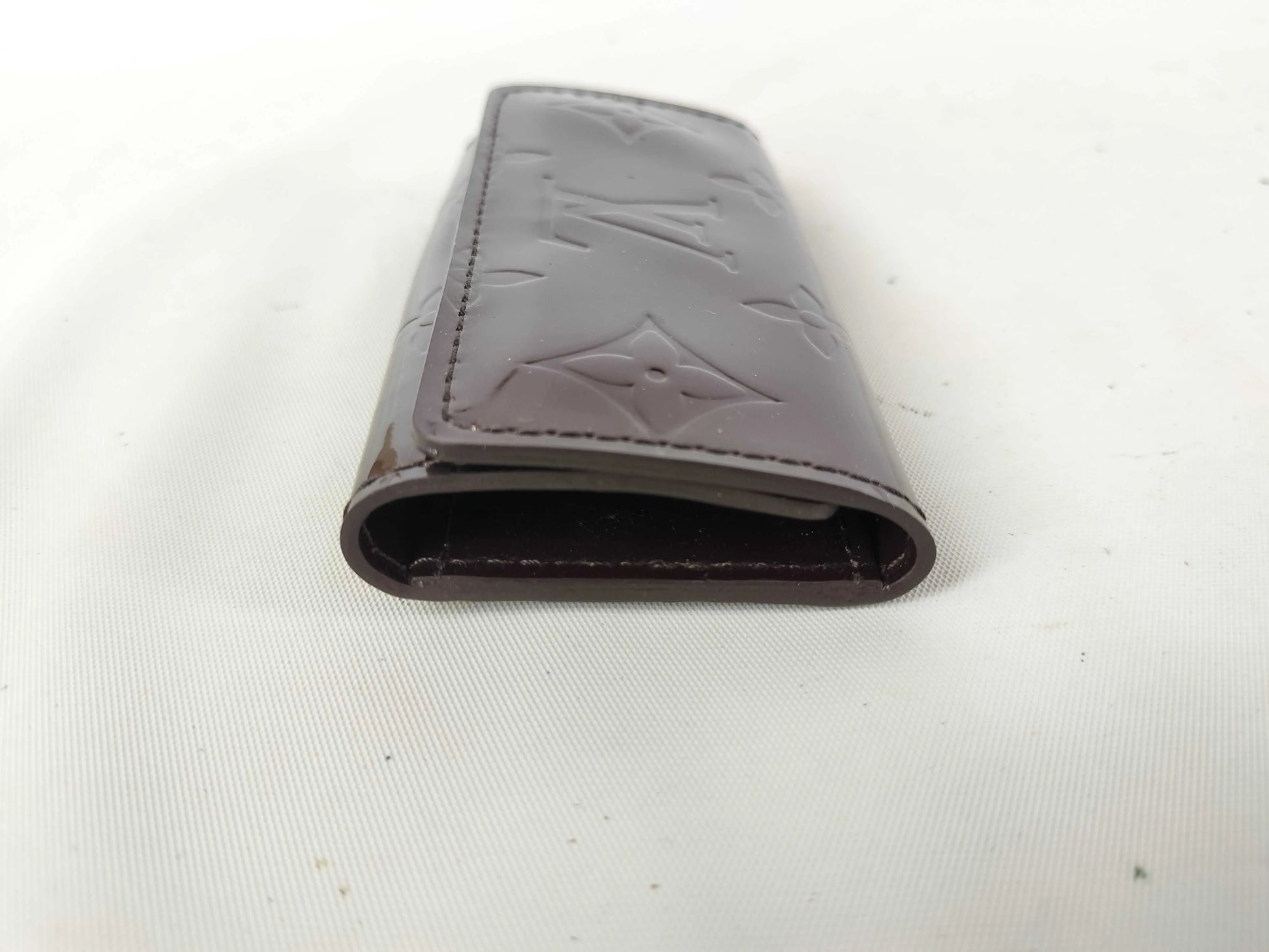 Louis Vuitton Multiclés 4 Cuir verni, Burgundy, Patent Leather, Wallet