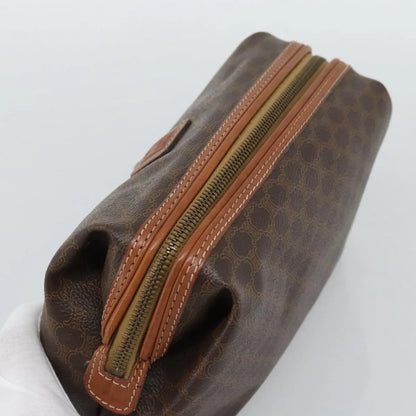 Celine C Macadam Canvas, Brown, Canvas, Clutch