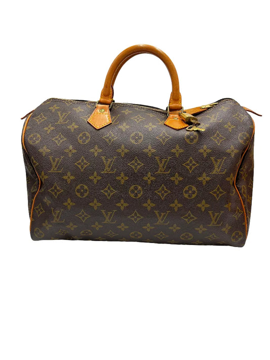 Louis Vuitton Speedy Monogram Canvas, Brown, Canvas, Handbag