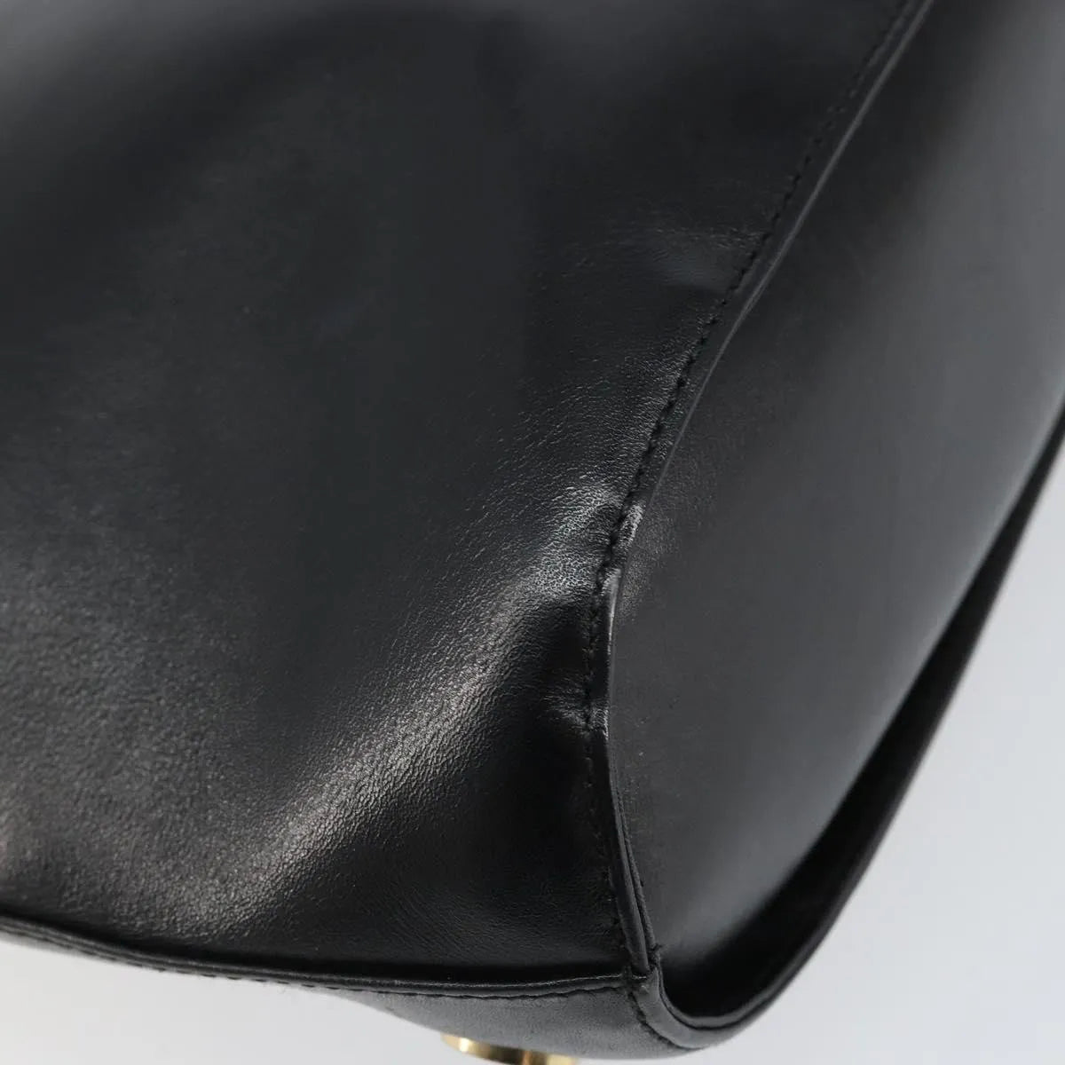 Salvatore Ferragamo Vintage Leather, Black, Leather, Handbag