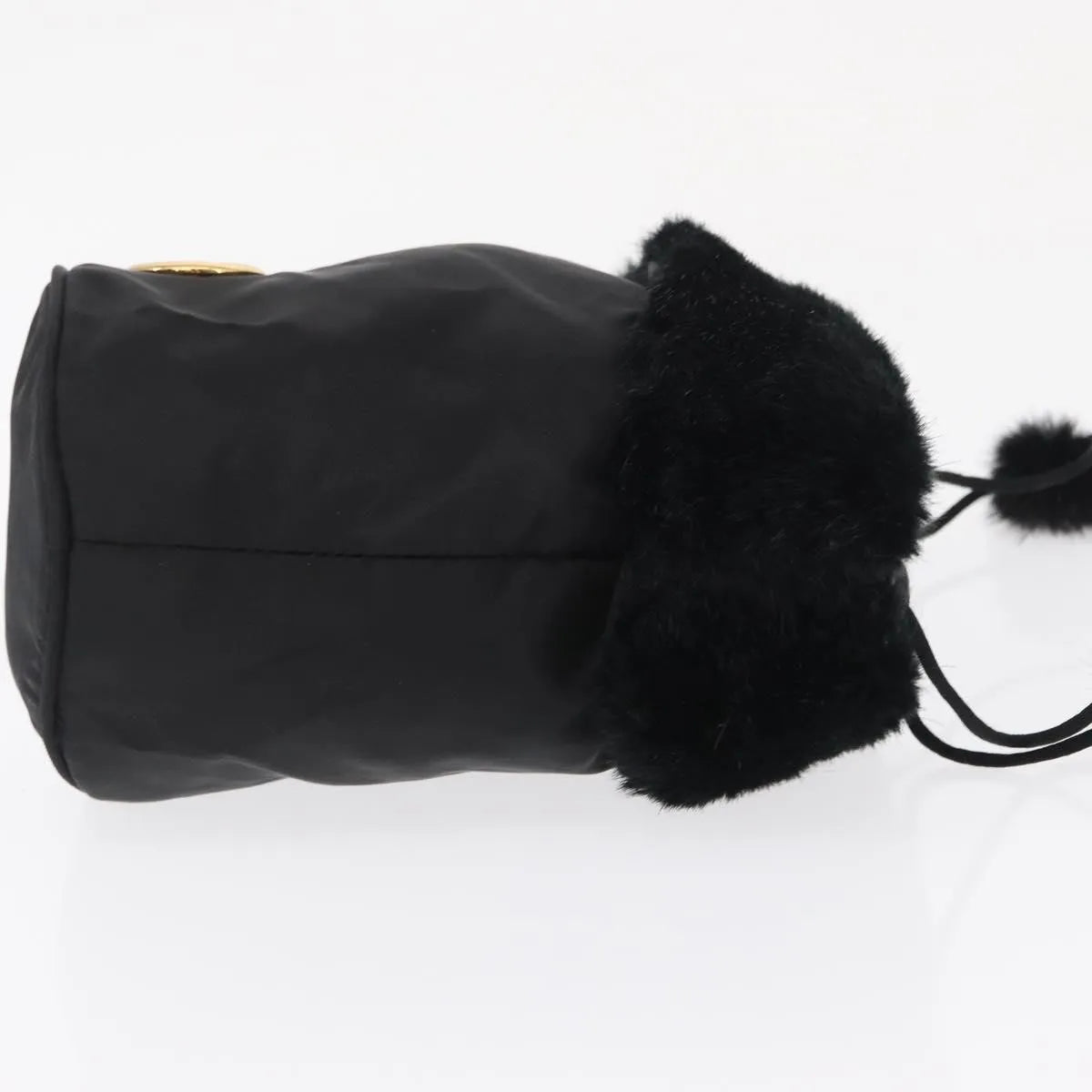 Celine Vintage Pouch Nylon, Black, Nylon, Clutch