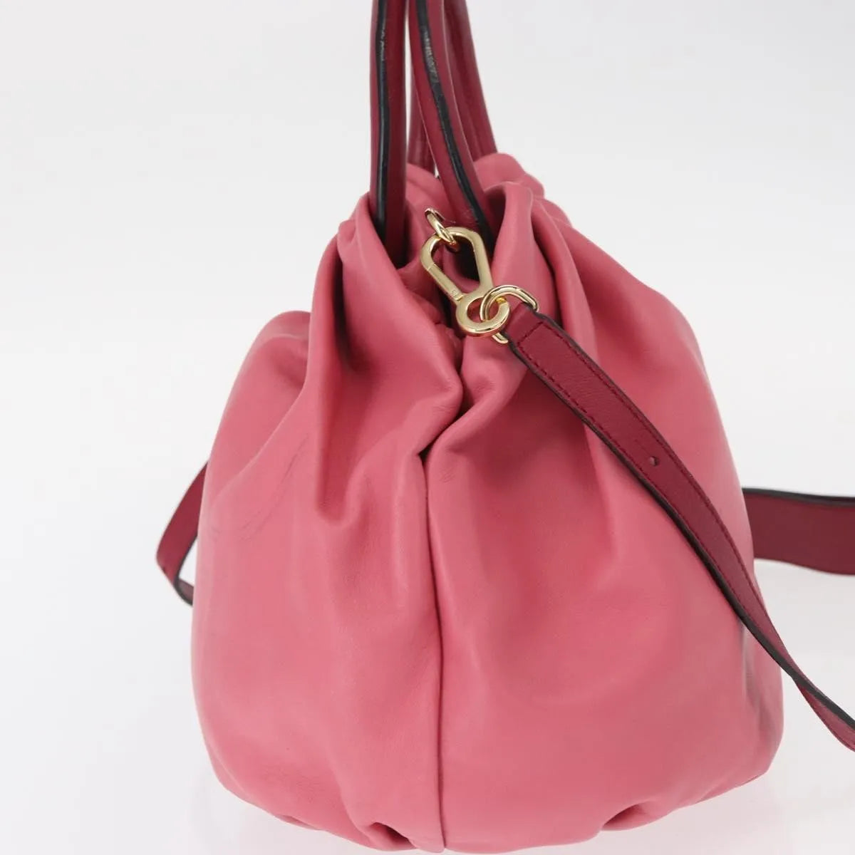 Loewe Bounce Lambskin, Pink, Leather, Handbag