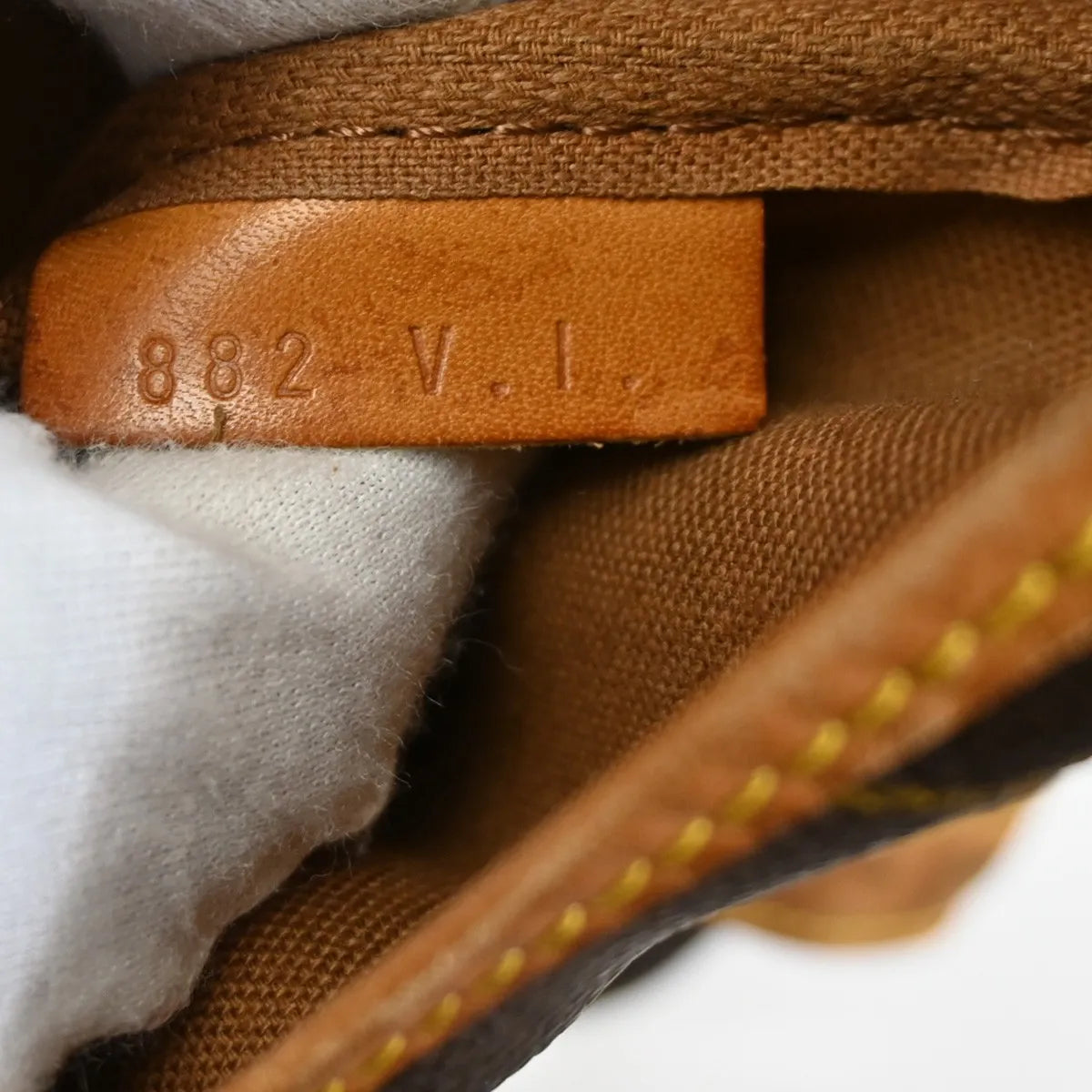 Louis Vuitton Saumur Monogram Canvas, Brown, Leather, Shoulder Bag