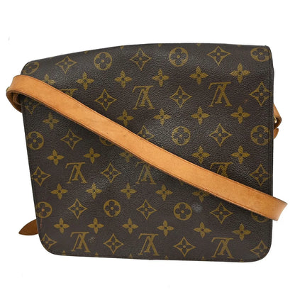 Louis Vuitton Cartouchiere Monogram Canvas, Brown, Canvas, Shoulder Bag