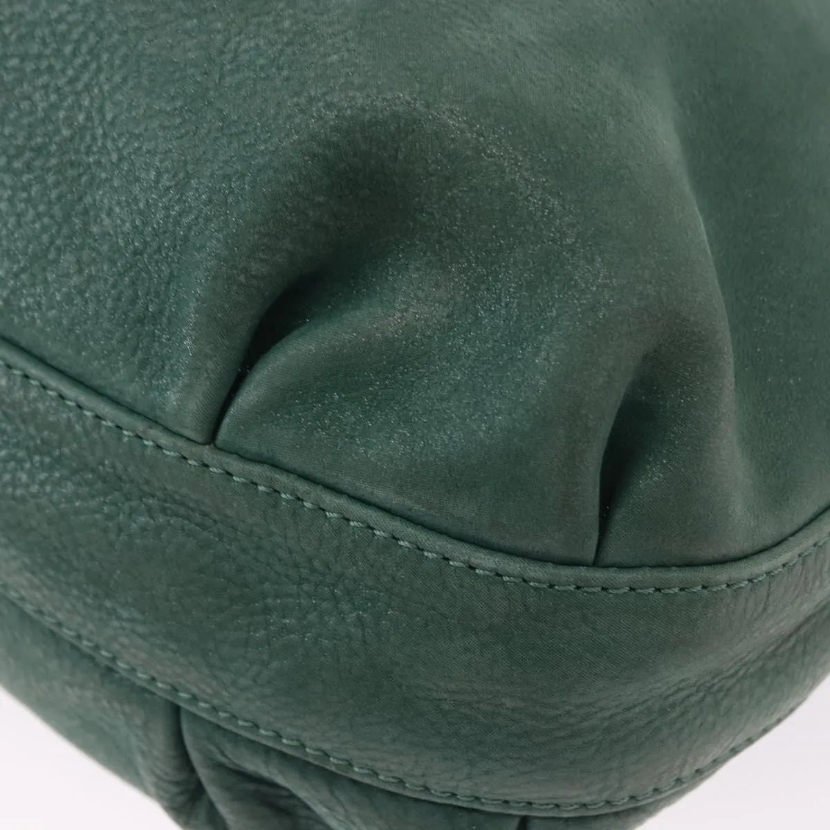 Fendi Vintage Tote leather, Green, Leather, Shoulder Bag