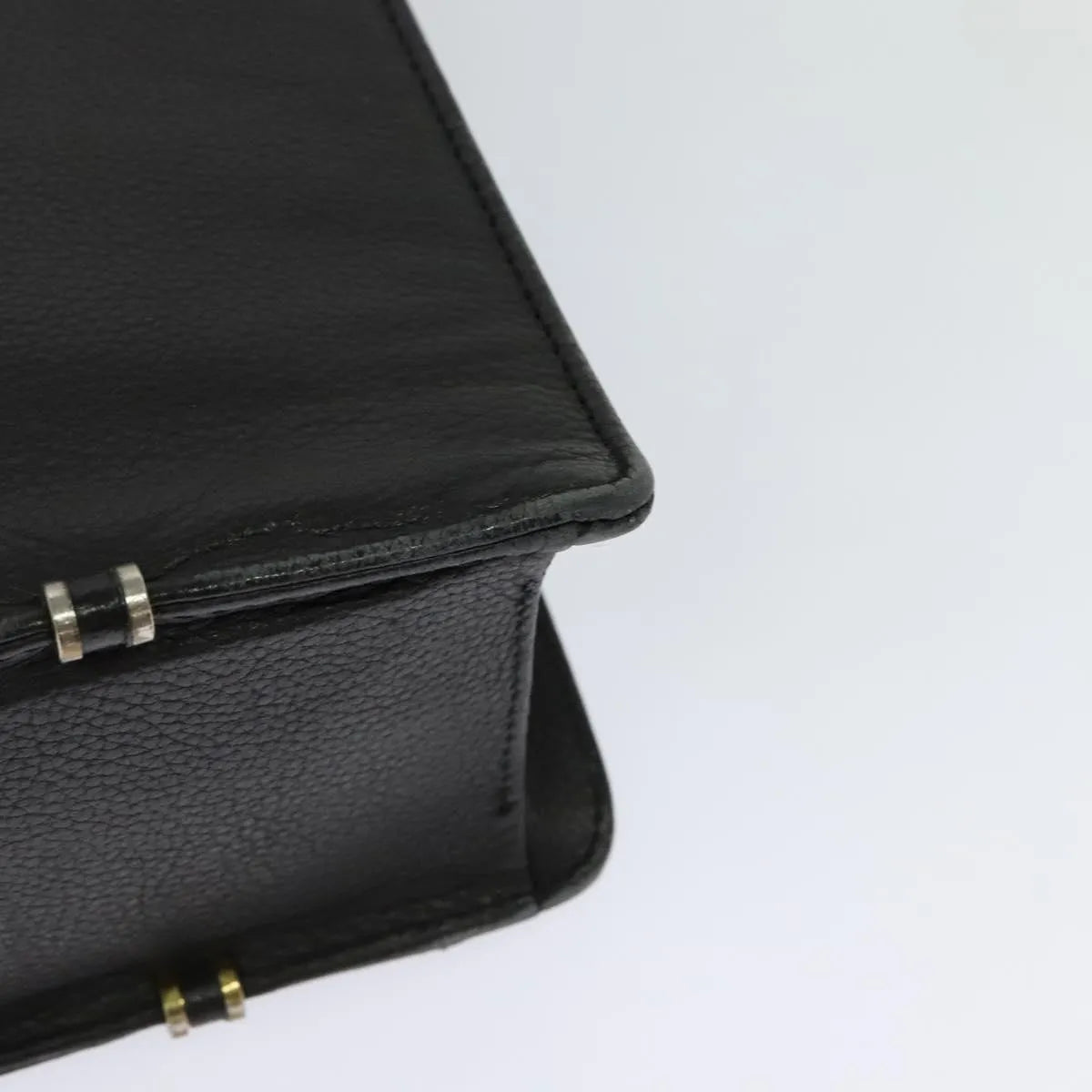 Versace Vintage Leather, Black, Leather, Briefcase
