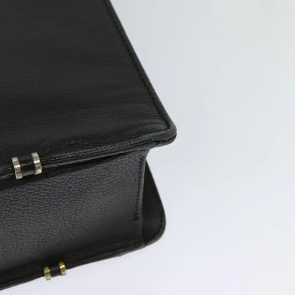 Versace Vintage Leather, Black, Leather, Briefcase