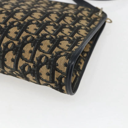 Christian Dior Vintage Trotter Canvas, Navy, Canvas, Shoulder Bag