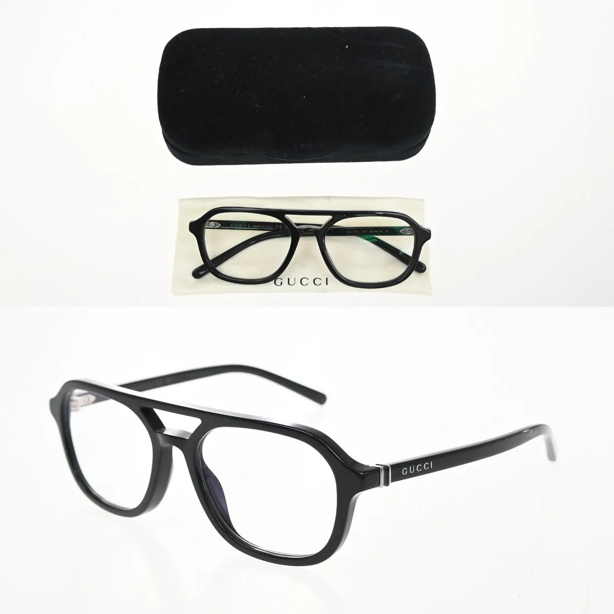 Gucci Eyewear Interlocking G Sunglasses, Black, Plastic, Sunglasses