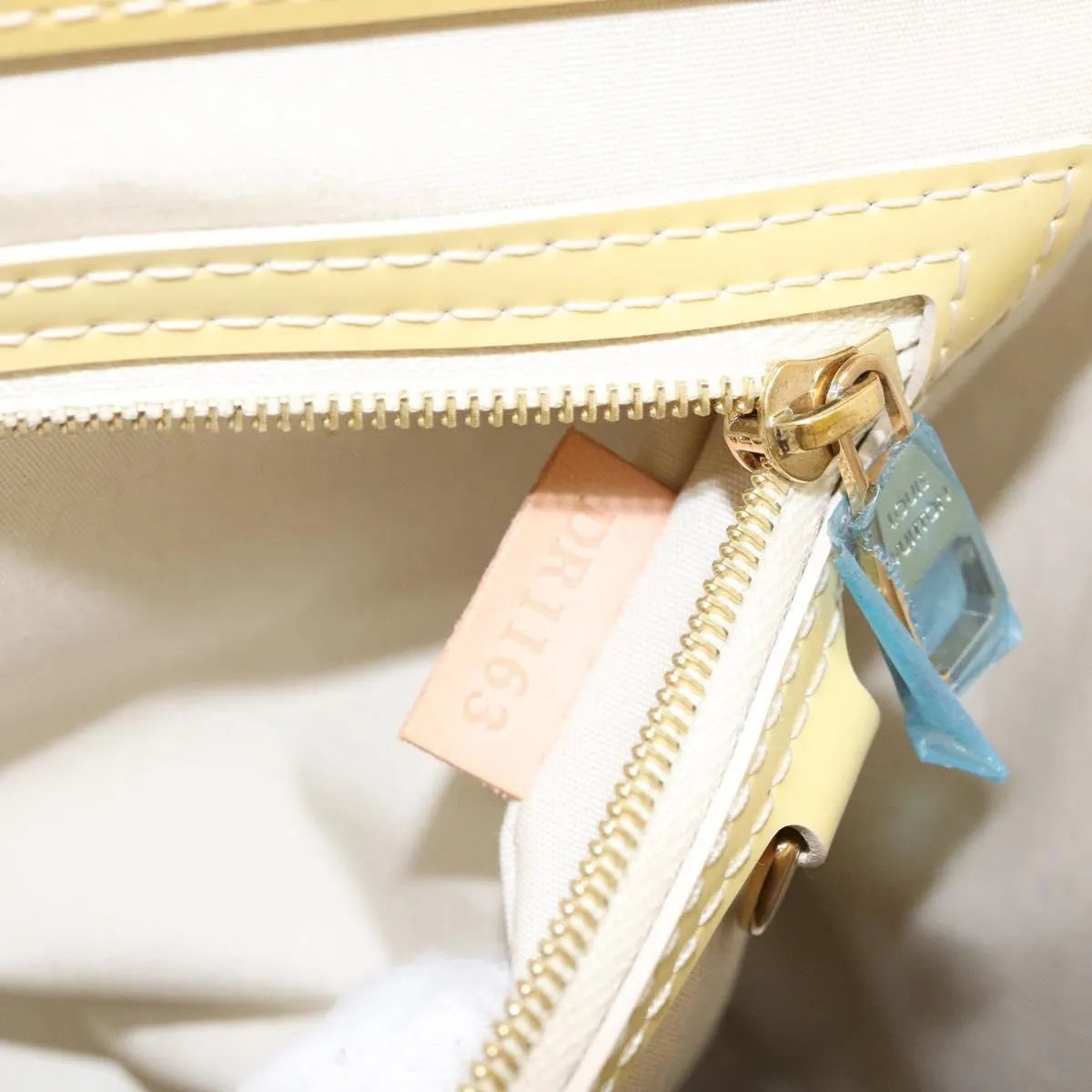 Louis Vuitton Catalina Monogram Vernis, Yellow, Patent Leather, Tote Bag
