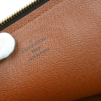 Louis Vuitton Poche Documents Monogram Canvas, Brown, Canvas, Clutch