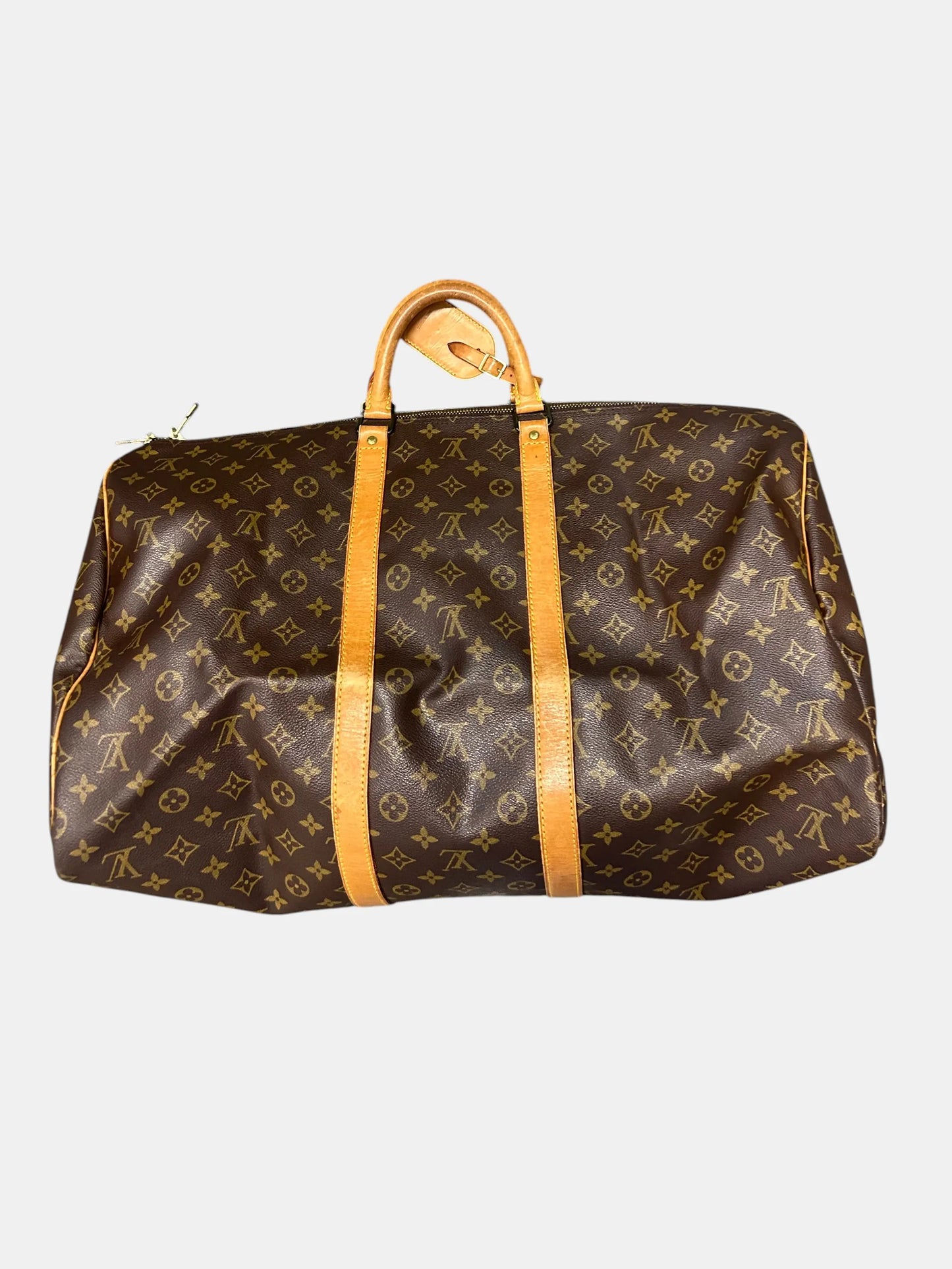Louis Vuitton Keepall Monogram Canvas, Brown, Canvas, Travel Bag