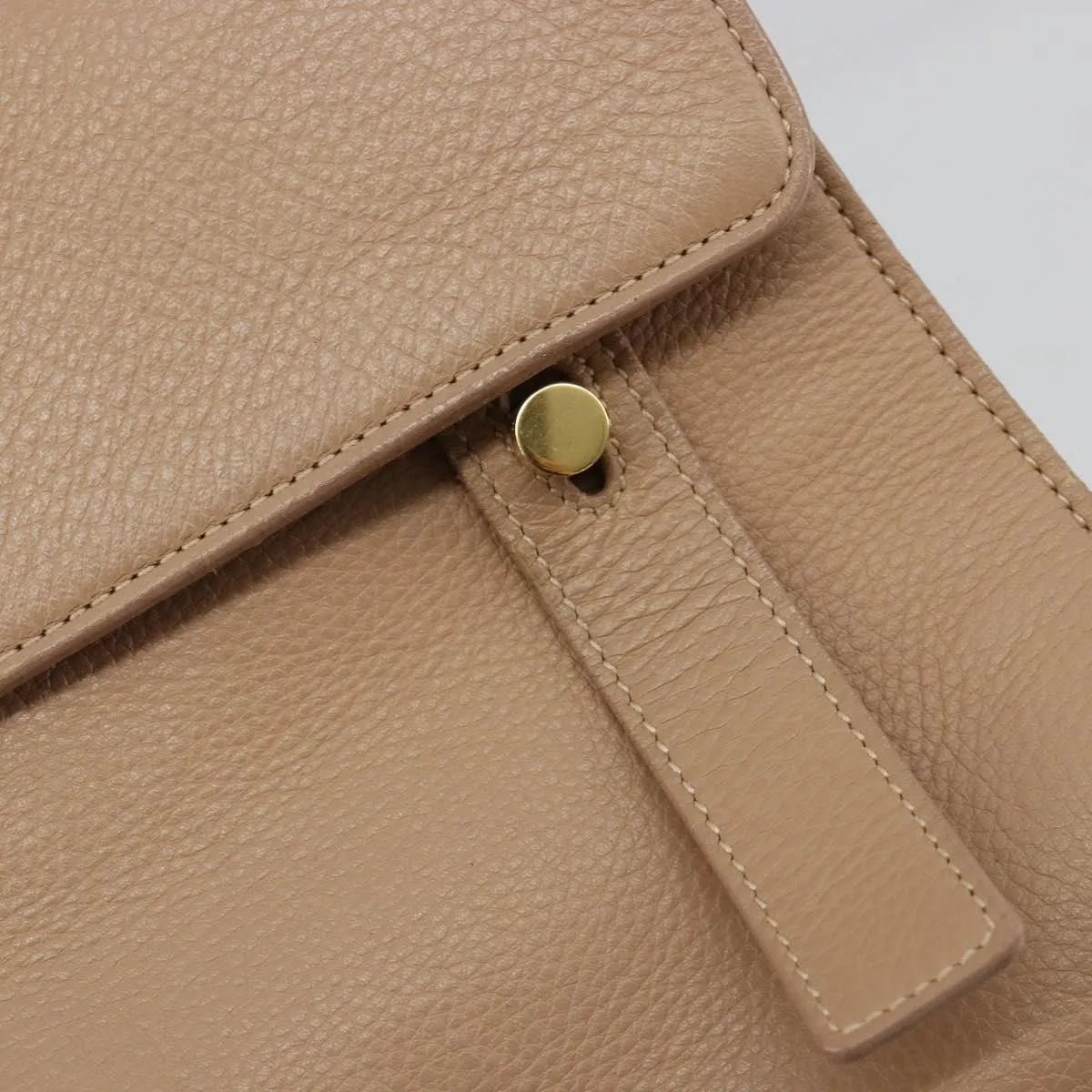 Saint Laurent Muse Two Leather, Beige, Leather, Handbag