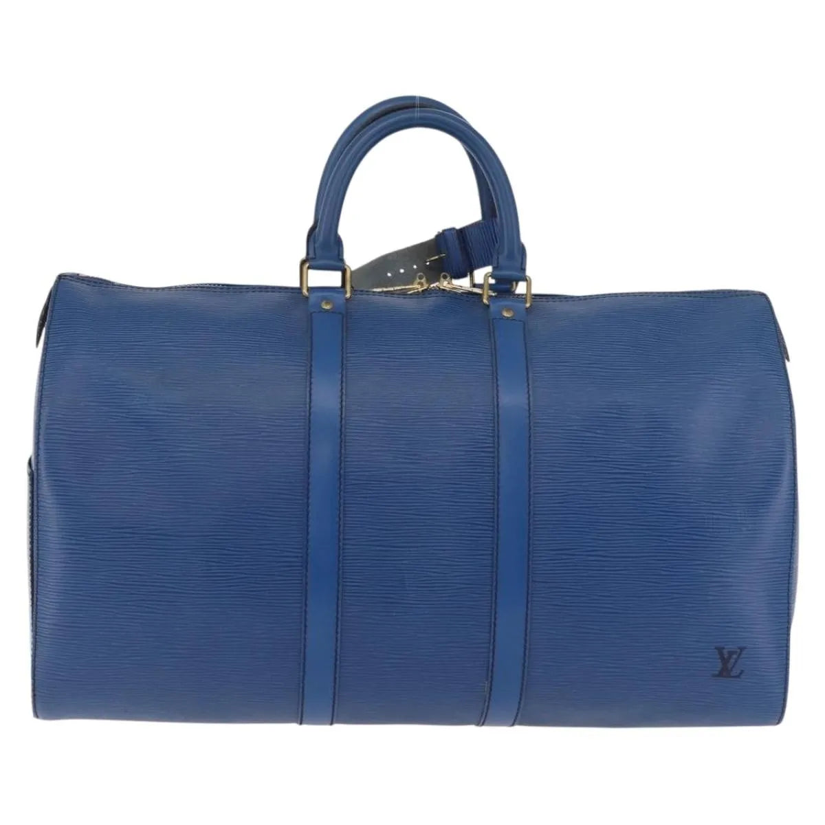 Louis Vuitton Keepall Epi Leather, Blue, Leather, Travel Bag