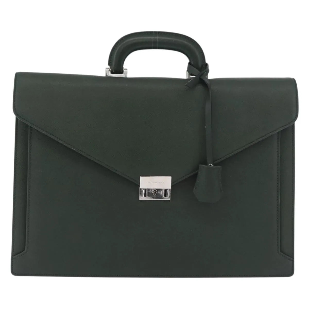 Burberry Briefcase Leather, Green, Leather, Briefcase