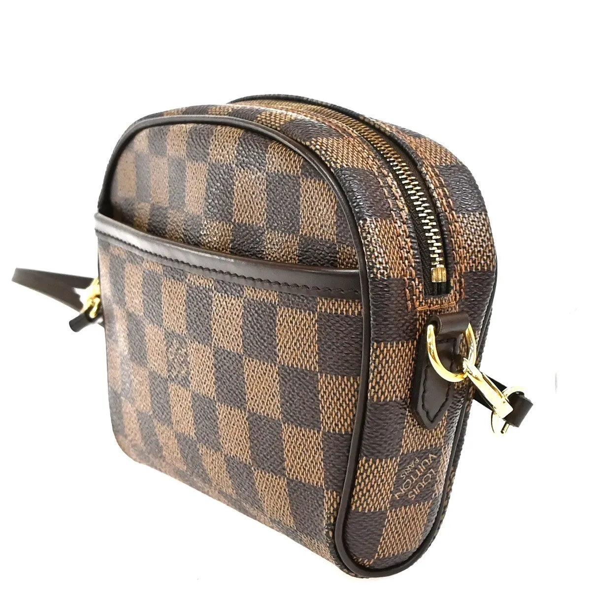 Louis Vuitton Ipanema Pochette Damier, Brown, Canvas, Clutch
