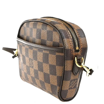 Louis Vuitton Ipanema Pochette Damier, Brown, Canvas, Clutch