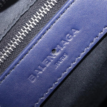 Balenciaga Holiday City Giant Studs Matte Calfskin, Navy, Leather, Handbag