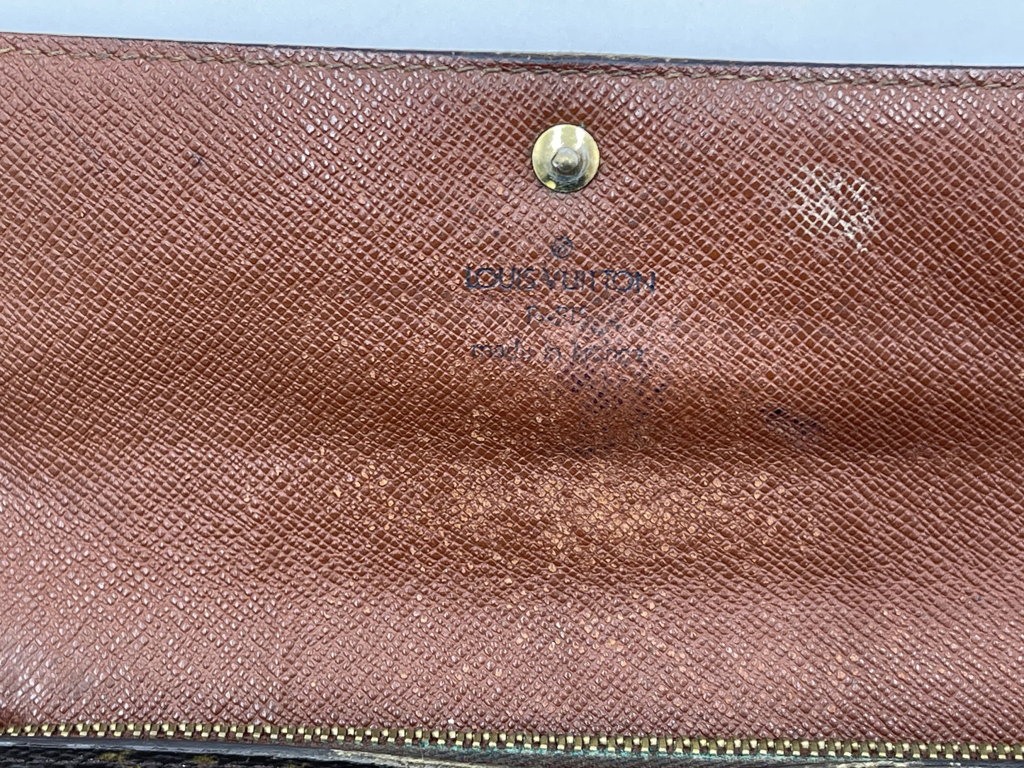 Louis Vuitton Emilie Monogram Canvas, Brown, Canvas, Wallet