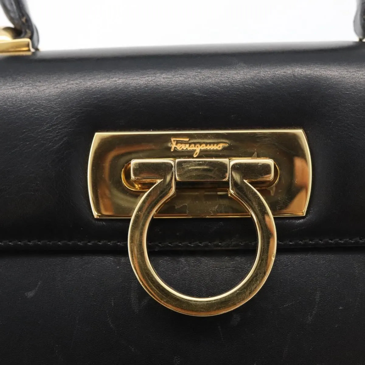 Salvatore Ferragamo Convertible Top Handle Leather, Multicolour, Leather, Handbag