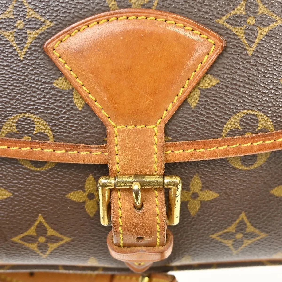 Louis Vuitton Sologne Monogram Canvas, Brown, Canvas, Shoulder Bag