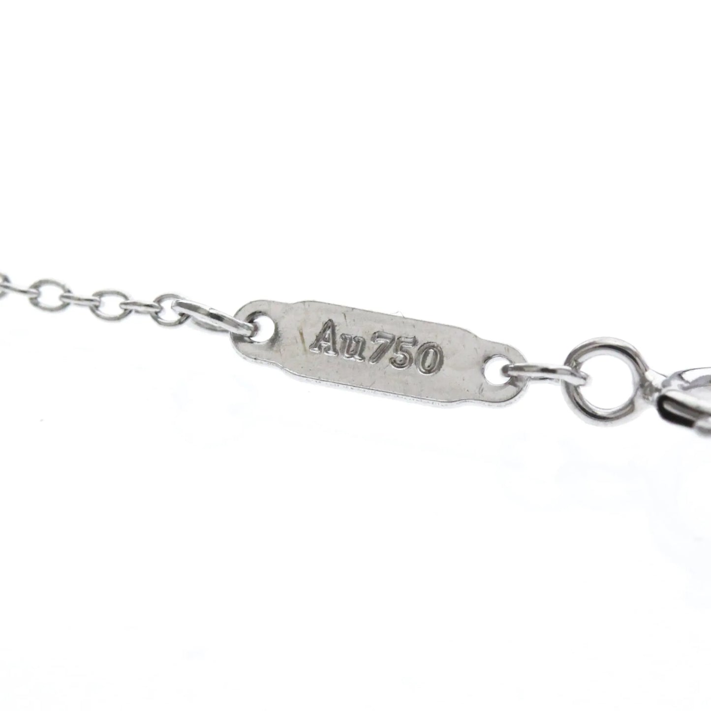 Tiffany & Co. T Smile Pendant 18K White Gold, Silver, White Gold, Necklace