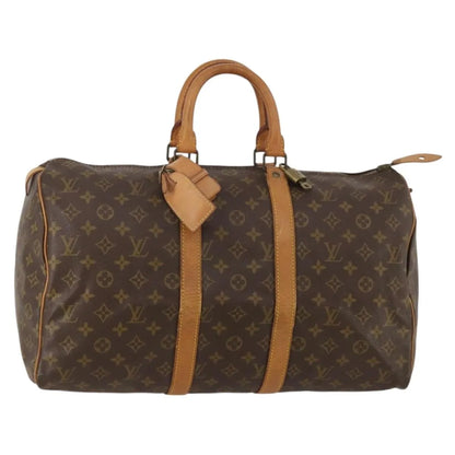 Louis Vuitton Keepall Monogram Canvas, Brown, Canvas, Travel Bag