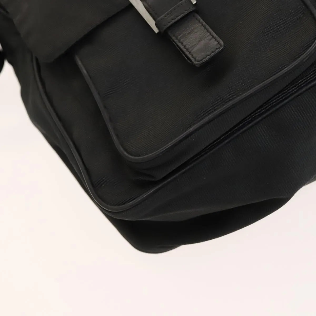 Fendi Vintage Nylon, Black, Nylon, Shoulder Bag