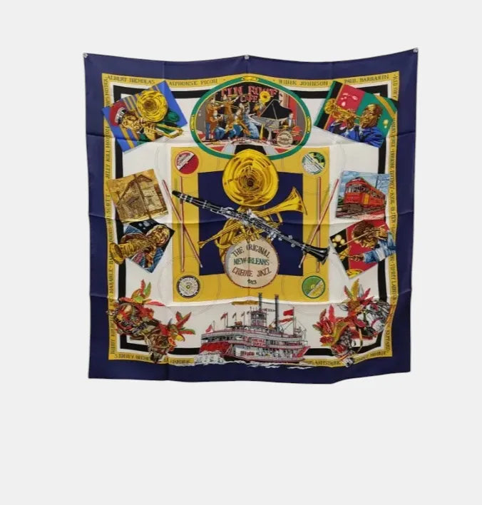 Hermes Carré 90 Silk multicolor, Multicolour, Silk, Scarf