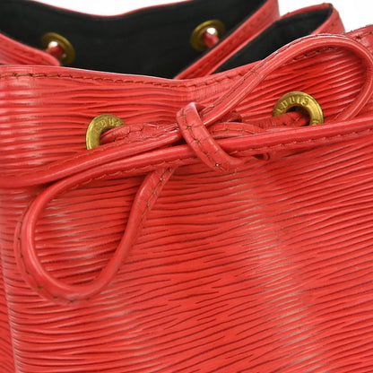 Louis Vuitton Petit Noe Epi Leather, Red, Leather, Shoulder Bag