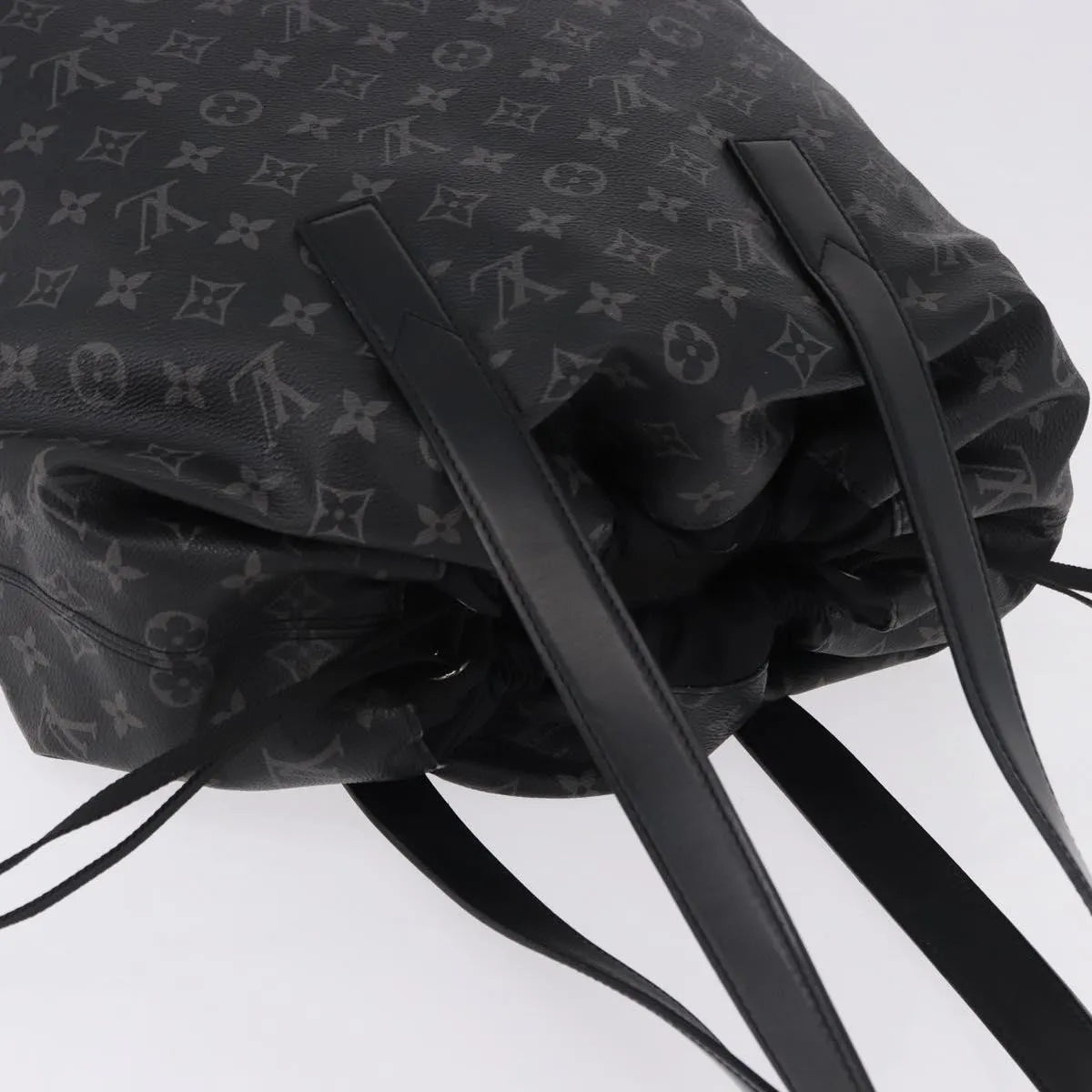 Louis Vuitton Cabas Light Drawstring Monogram Eclipse Canvas, Black, Canvas, Tote Bag
