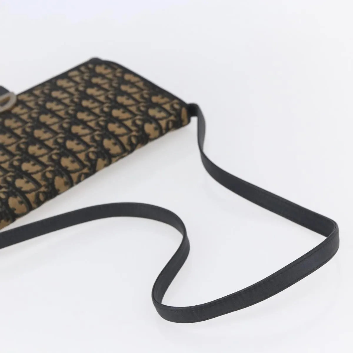 Christian Dior Vintage Trotter Canvas, Navy, Canvas, Shoulder Bag