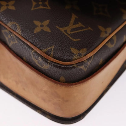 Louis Vuitton Cartouchiere Monogram, Brown, Canvas, Shoulder Bag
