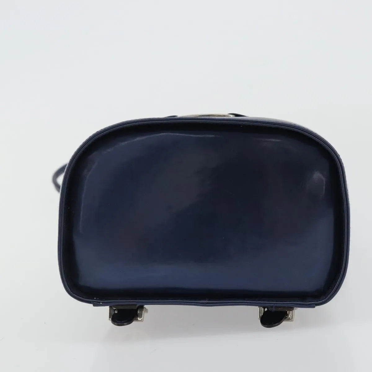 Salvatore Ferragamo Vala Patent Leather, Navy, Patent Leather, Backpack