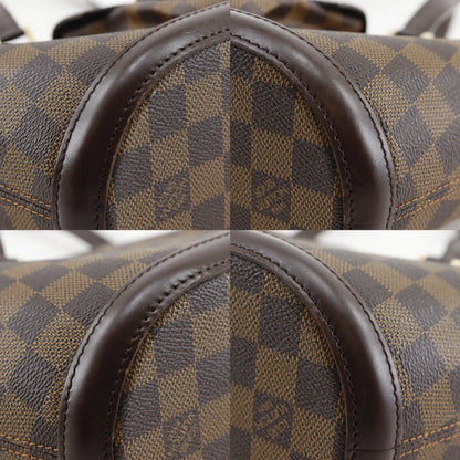 Louis Vuitton Manosque Damier, Brown, Canvas, Tote Bag