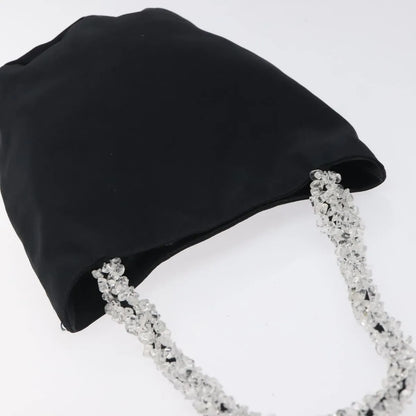 Bottega Veneta Vintage Nylon, Black, Nylon, Handbag