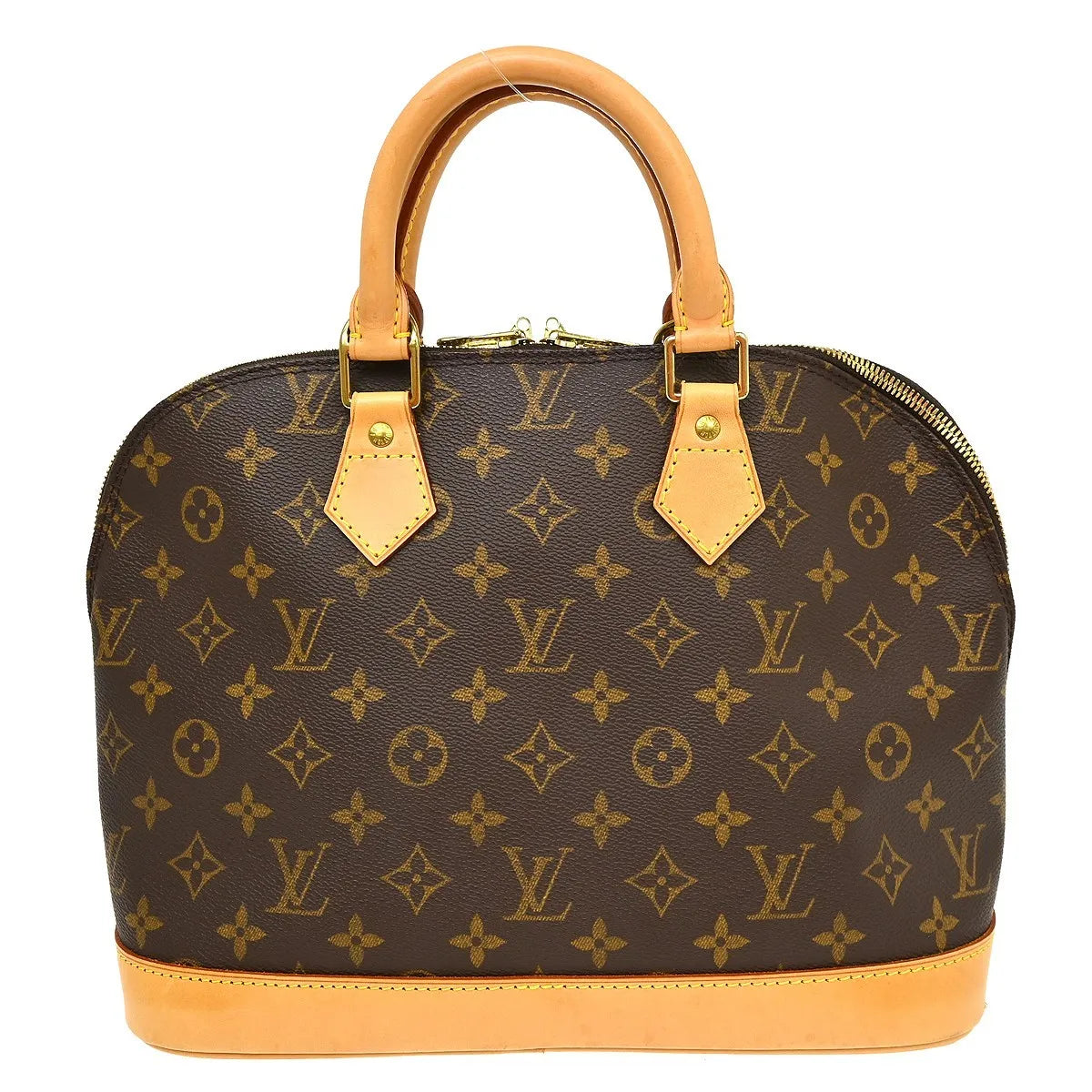Louis Vuitton Alma Monogram, Brown, Canvas, Handbag