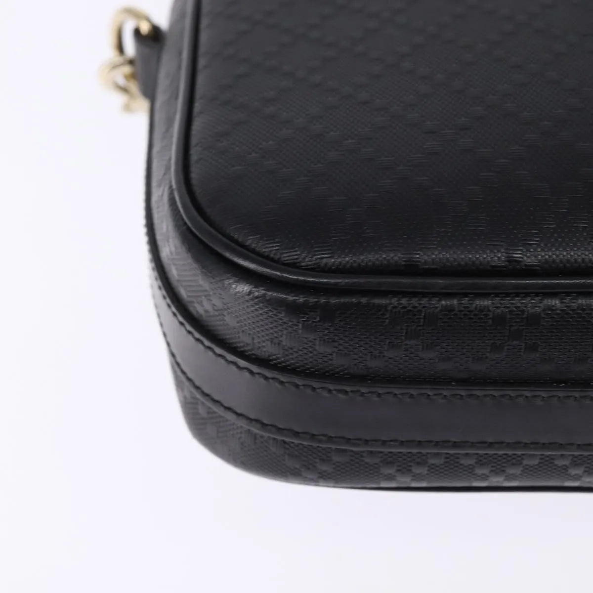 Gucci Bright Convertible Diamante Leather, Black, Leather, Briefcase