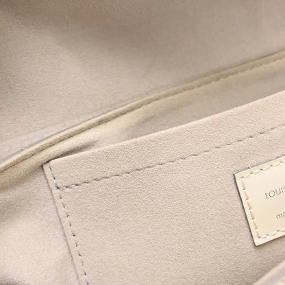 Louis Vuitton Montaigne Epi, White, Leather, Handbag