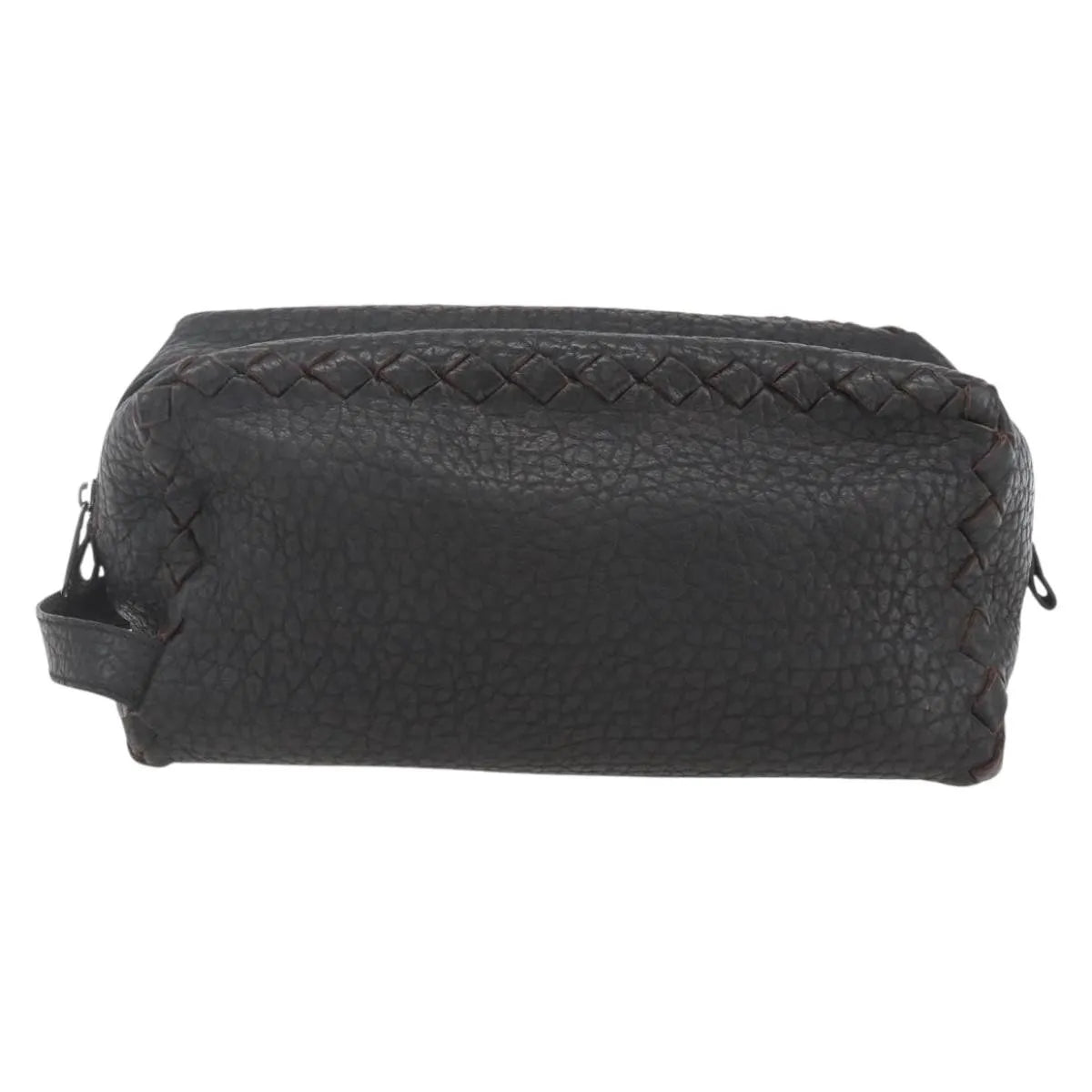 Bottega Veneta Zip Clutch Leather, Brown, Leather, Clutch